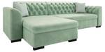 Ecksofa Lerito Mint - Ecke davorstehend links