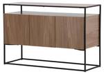 Vitrine KINGSPORT SC120 3D Marron - Bois massif - Bois/Imitation - 120 x 80 x 45 cm