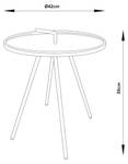 Table d'appoint de jardin Fosen Vert