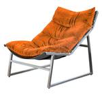 Fauteuil relax SIRO Fauteuil Velvet Orange