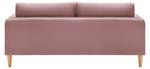 3-Sitzer-Sofa LIVIA Pink - Massivholz - Textil - 176 x 78 x 76 cm