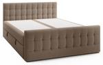 Boxspringbett Aviano Royal Braun - Breite: 162 cm