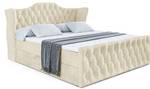 Boxspringbett VILA-Z Ecru - Breite: 140 cm - H3