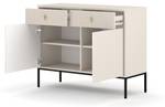 Sideboard MAGGIORE SB104 2D2D Beige - Schwarz