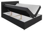 Boxspringbett Asti Schwarz - Breite: 200 cm