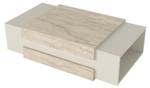 Couchtisch mit Granit Optik Beige - Holzwerkstoff - 110 x 31 x 60 cm