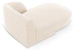 Chaiselongue MILEY Hochglanz Beige