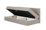 Boxspringbett MITTO CONTI SOLO Creme - Breite: 90 cm - H4