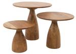 Table basse HENNA Marron - Bois massif - 40 x 35 x 40 cm