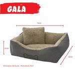 Hundebett GALA Grau - Textil - 58 x 20 x 70 cm