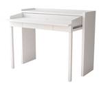 Console bureau extensible blanc Blanc