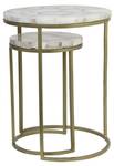 Table d'appoint AXAT lot de 2 Marron - Métal - 41 x 50 x 41 cm