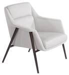Gepolsterter Sessel aus weißem Stoff Weiß - Textil - 78 x 77 x 76 cm