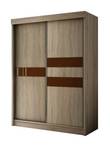 Kleiderschrank ARRI Dunkelbraun - Eiche Sonoma Dekor - Breite: 150 cm