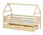 Hausbett Aron Beige - Massivholz - Holzart/Dekor - 80 x 133 x 200 cm