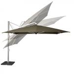 Parasol déporté inclinable 4x3 m Icon Gris - Métal - 300 x 295 x 400 cm