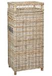 Ablageregal BASIRA Blau - Rattan - 51 x 112 x 41 cm