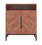 Highboard VEDILA Braun - Holzwerkstoff - 40 x 95 x 80 cm