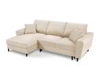 Schlaf-Ecksofa + Box MOGHAN 4 Sitzplätze Beige