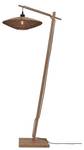 Bogenlampe IGUAZU Braun - Holz - 20 x 20 cm - Durchmesser: 40 cm - Durchmesser Lampenschirm: 30 cm