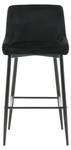 Tabouret de bar PLAZA BS 1NOS Noir - Textile