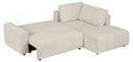 Schlafsofa RICIA Beige - Textil - 195 x 96 x 259 cm