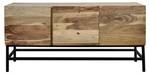 Sideboard Kommode NagarIV Beige - Massivholz - Holzart/Dekor - 120 x 60 x 30 cm