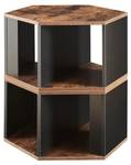 Set de 2 tables basses Molde Noir - Marron - Bois manufacturé - 60 x 32 x 53 cm