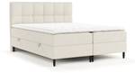 Boxspringbett Arlette H3 Latex-Topper Beige - Breite: 160 cm