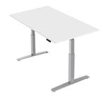 Höhenverstellbarer Tisch Basic Line Grau - Breite: 140 cm - Silber