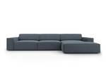 Ecksofa JODIE 4 Sitzplätze Blau