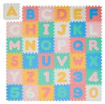 Bunte Puzzlematte ABC und Zahlen Blau - Grün - Rot - Kunststoff - 30 x 1 x 30 cm