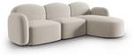 Ecksofa BLAIR 4 Sitzplätze Beige