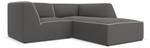 Ecksofa RUBY 3 Sitzplätze Grau