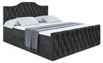 Boxspringbett VILA-1-Z Schwarz - Breite: 200 cm - H4