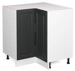 Eckschrank R-Line 46903 Pinie Anthrazit Dekor - Weiß