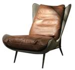 KAWOLA Sessel ERIO Vintage-Leder braun Braun - Echtleder - 77 x 90 x 85 cm