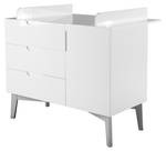 Commode à langer Retro 2 Blanc - Bois manufacturé - 78 x 103 x 118 cm