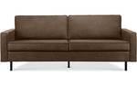 Sofa INVIA 3-Sitzer Dunkelbraun