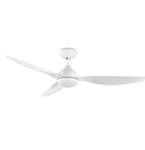 Ventilateur de Plafond Nepal Blanc - Verre - 132 x 35 x 132 cm