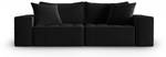 modulares Sofa MIKE 3 Sitzplätze Schwarz