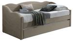 Sofabett LENVIA Grau - Textil - 96 x 81 x 207 cm