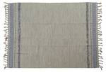 Moderner Boston-Teppich Grau - Polyrattan - 140 x 1 x 200 cm