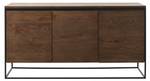 Sideboard Rice Braun - Holz teilmassiv - 155 x 80 x 45 cm