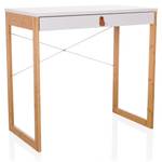 Schreibtisch TAROLO II Weiß - Holzwerkstoff - 80 x 75 x 42 cm