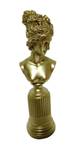 Skulptur Frau Gold Gold - Kunststoff - Stein - 12 x 35 x 12 cm