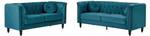 Couchgarnitur TURNER 2er-Set Blau