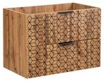 Schrank unter waschbecken DIAMOND CUW80 Beige - Holzwerkstoff - Kunststoff - 80 x 57 x 46 cm