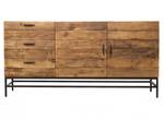Buffet industriel pin recyclé L160cm Marron - En partie en bois massif - 160 x 80 x 45 cm