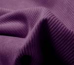 Großes ergonomisches Keilkissen Kord Violett - 100 x 50 cm
